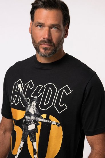 JP1880 AC/DC Graphic Band T-Shirt Black - Trička - Trička nadměrné velikosti - 2XL-14XL
