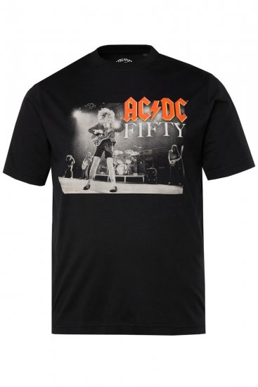 JP1880 AC/DC 50th Anniversary Band Photo T-Shirt Black - Trička - Trička nadměrné velikosti - 2XL-14XL