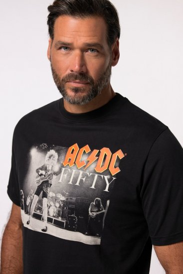 JP1880 AC/DC 50th Anniversary Band Photo T-Shirt Black - Trička - Trička nadměrné velikosti - 2XL-14XL