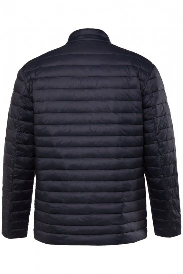 Boston Park 416 Prošívaná bunda se stojáčkem Tmavě modrá - Bundy - Bundy Nadměrné Velikosti - 2XL-8XL