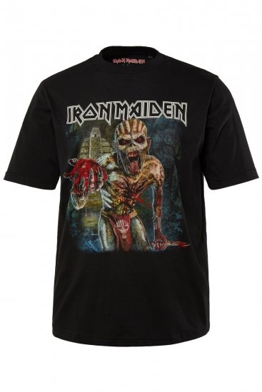 JP1880 Iron Maiden Eddie Attack Band T-Shirt Black - Trička - Trička nadměrné velikosti - 2XL-14XL