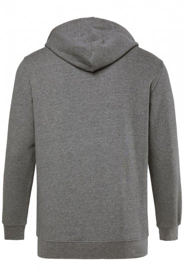 Men+ 851 Mikina s kapucí na zip Šedý melír - Mikiny & mikiny s kapucí - Mikiny & Mikiny s kapucí 2XL-12XL