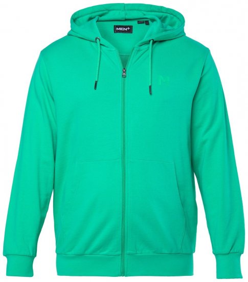 Men+ 851 Mikina s kapucí na zip Smaragdová - Mikiny & mikiny s kapucí - Mikiny & Mikiny s kapucí 2XL-12XL