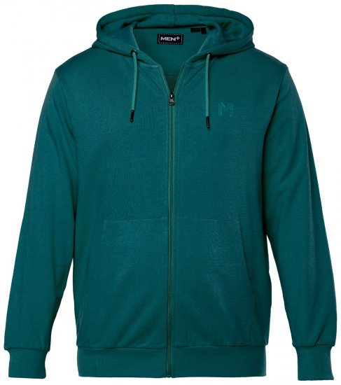 Men+ 851 Mikina s kapucí na zip Jedlově zelená - Mikiny & mikiny s kapucí - Mikiny & Mikiny s kapucí 2XL-12XL