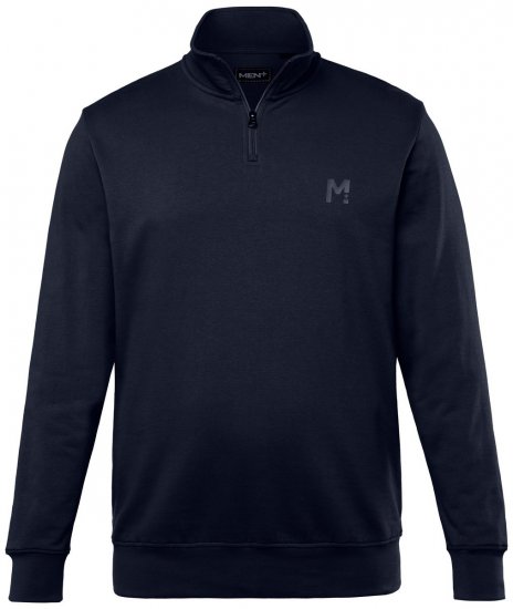 Men+ 856 Mikina s krátkým zipem Tmavě modrá - Mikiny & mikiny s kapucí - Mikiny & Mikiny s kapucí 2XL-12XL