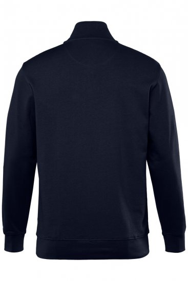 Men+ 856 Mikina s krátkým zipem Tmavě modrá - Mikiny & mikiny s kapucí - Mikiny & Mikiny s kapucí 2XL-12XL