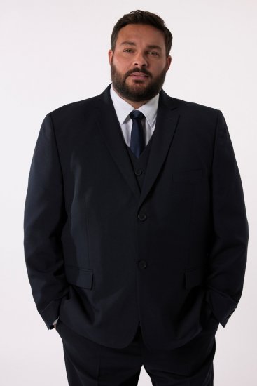 Men+ 064 Porto Sako Tmavě modrá - Obleky - Obleky 2XL-8XL