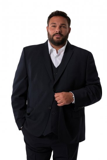 Men+ 064 Porto Sako Tmavě modrá - Obleky - Obleky 2XL-8XL