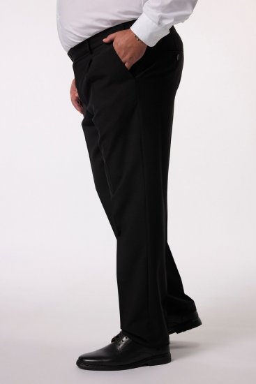 Men+ 066 Porto Kalhoty k obleku bellyfit Černá - Obleky - Obleky 2XL-8XL