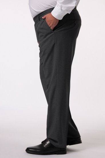 Men+ 066 Porto Kalhoty k obleku bellyfit Šedá - Obleky - Obleky 2XL-8XL
