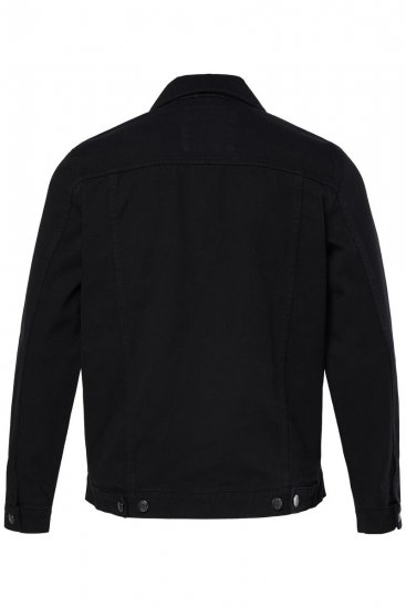 Men+ 446 Džínová bunda s náprsními kapsami Černá - Bundy - Bundy Nadměrné Velikosti - 2XL-8XL