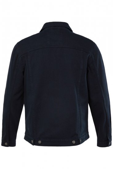 Men+ 446 Džínová bunda s náprsními kapsami Tmavě modrá - Bundy - Bundy Nadměrné Velikosti - 2XL-8XL