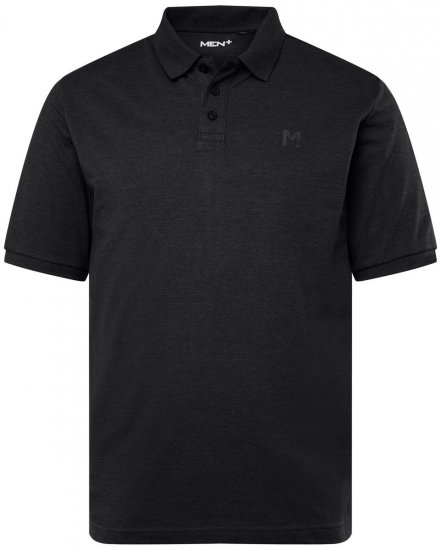 Men+ 256 Polokošile Černá - Polokošile - Polokošile 2XL-8XL - Trička s límečkem 2XL-8XL