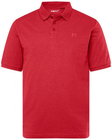 Men+ 256 Polokošile Červená - Polokošile - Polokošile 2XL-8XL - Trička s límečkem 2XL-8XL