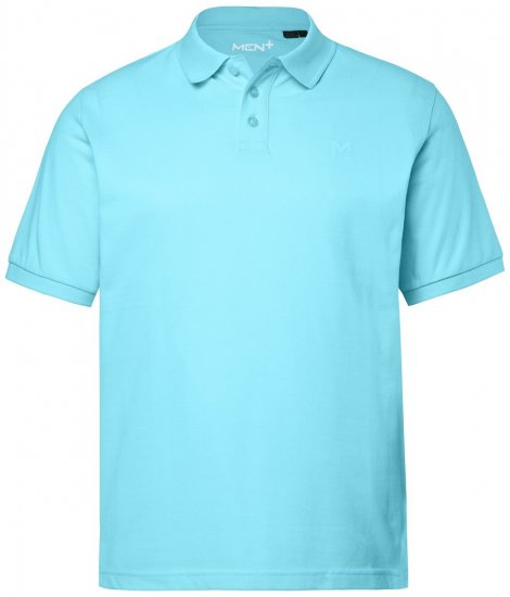 Men+ 256 Polokošile Světle tyrkysová - Polokošile - Polokošile 2XL-8XL - Trička s límečkem 2XL-8XL