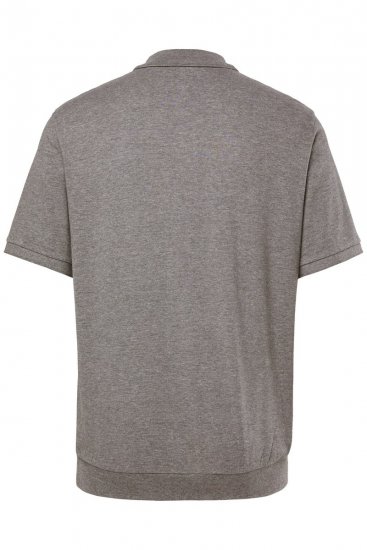 Men+ 264 Polokošile bellyfit Šedý melír - Polokošile - Polokošile 2XL-8XL - Trička s límečkem 2XL-8XL