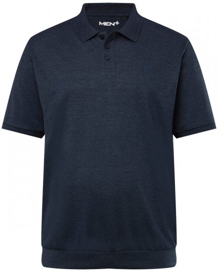 Men+ 264 Polokošile bellyfit Tmavě modrá - Polokošile - Polokošile 2XL-8XL - Trička s límečkem 2XL-8XL