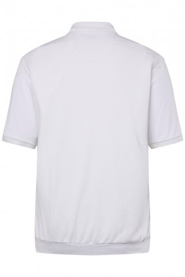 Men+ 264 Polokošile bellyfit Bílá - Polokošile - Polokošile 2XL-8XL - Trička s límečkem 2XL-8XL