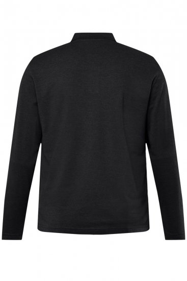 Men+ 270 Polokošile s dlouhým rukávem Černá - Polokošile - Polokošile 2XL-8XL - Trička s límečkem 2XL-8XL