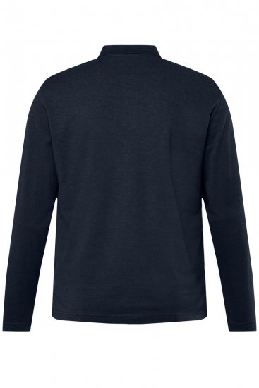 Men+ 270 Polokošile s dlouhým rukávem Tmavě modrá - Polokošile - Polokošile 2XL-8XL - Trička s límečkem 2XL-8XL