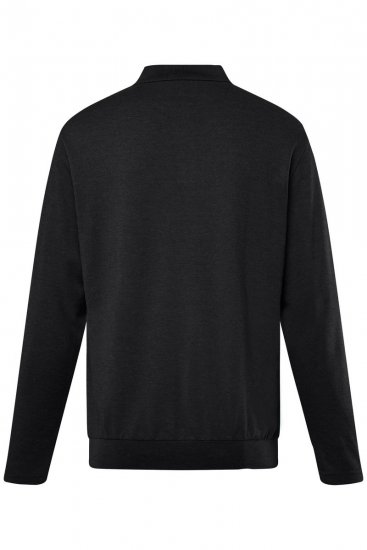 Men+ 274 Polokošile s dlouhým rukávem bellyfit Černá - Polokošile - Polokošile 2XL-8XL - Trička s límečkem 2XL-8XL