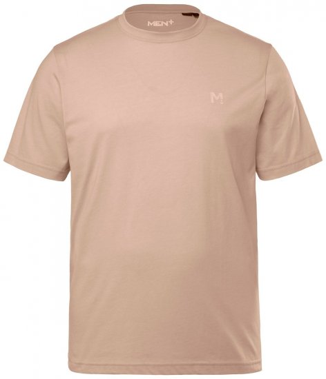 Men+ 276 Tričko kulatý výstřih Písková - Trička - Trička nadměrné velikosti - 2XL-14XL