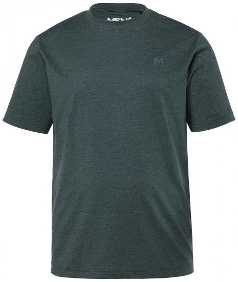 Men+ 276 Tričko kulatý výstřih Tmavě zelená - Trička - Trička nadměrné velikosti - 2XL-14XL