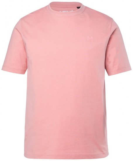 Men+ 276 Tričko kulatý výstřih Růžová - Trička - Trička nadměrné velikosti - 2XL-14XL
