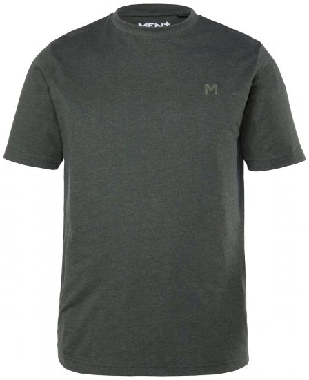 Men+ 276 Tričko kulatý výstřih Olivová - Trička - Trička nadměrné velikosti - 2XL-14XL