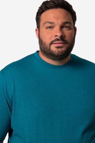 Men+ 276 Tričko kulatý výstřih Šedomodrá - Trička - Trička nadměrné velikosti - 2XL-14XL