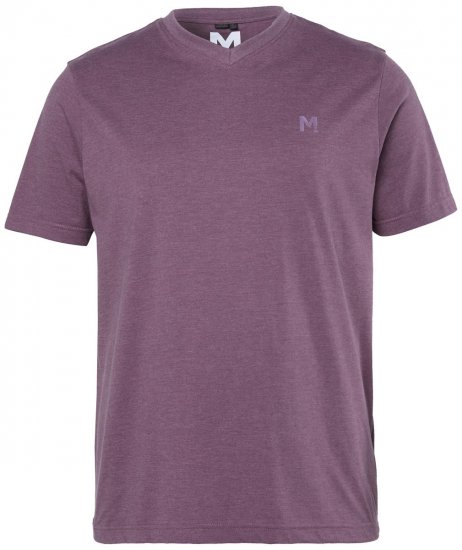 Men+ 279 Tričko véčkový výstřih Švestková - Trička - Trička nadměrné velikosti - 2XL-14XL