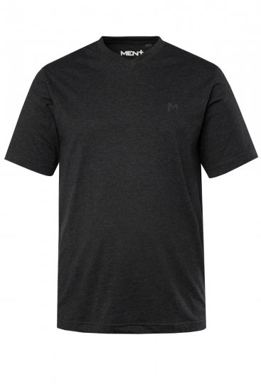Men+ 299 Tričko véčkový výstřih Černá 2 kusy - Trička - Trička nadměrné velikosti - 2XL-14XL