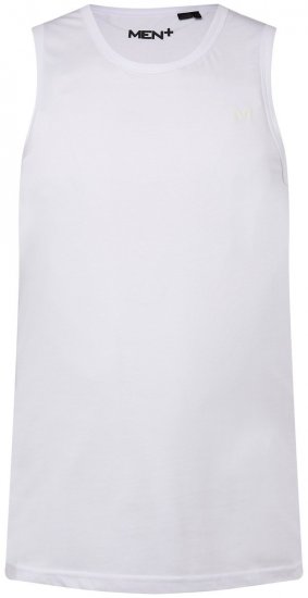 Men+ 303 Tílko Bílá - Trička - Trička nadměrné velikosti - 2XL-14XL