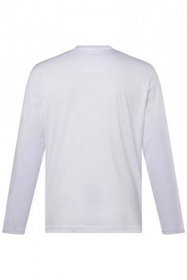 Men+ 307 Tričko s dlouhým rukávem Bílá - Trička - Trička nadměrné velikosti - 2XL-14XL