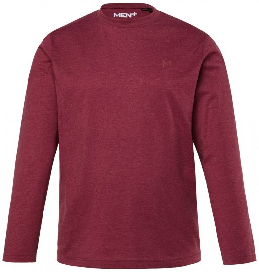 Men+ 307 Tričko s dlouhým rukávem Lilková - Trička - Trička nadměrné velikosti - 2XL-14XL
