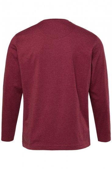 Men+ 307 Tričko s dlouhým rukávem Lilková - Trička - Trička nadměrné velikosti - 2XL-14XL