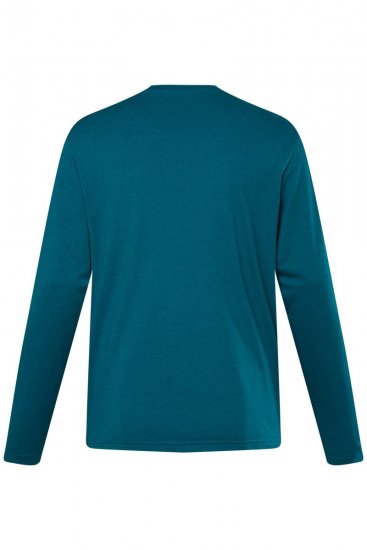 Men+ 307 Tričko s dlouhým rukávem Šedomodrá - Trička - Trička nadměrné velikosti - 2XL-14XL