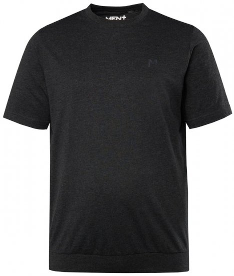 Men+ 308 Tričko bellyfit Černá - Trička - Trička nadměrné velikosti - 2XL-14XL