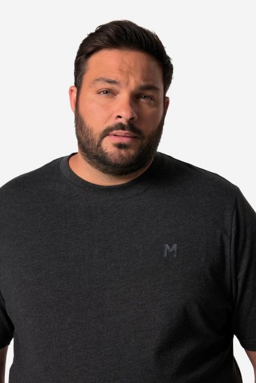 Men+ 308 Tričko bellyfit Černá - Trička - Trička nadměrné velikosti - 2XL-14XL