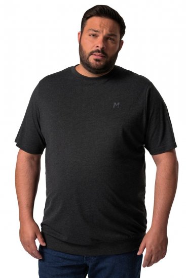 Men+ 308 Tričko bellyfit Černá - Trička - Trička nadměrné velikosti - 2XL-14XL