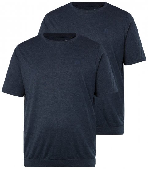 Men+ 311 Tričko bellyfit Tmavě modrá 2 kusy - Trička - Trička nadměrné velikosti - 2XL-14XL