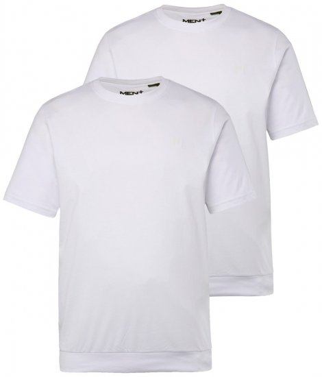 Men+ 311 Tričko bellyfit Bílá 2 kusy - Trička - Trička nadměrné velikosti - 2XL-14XL