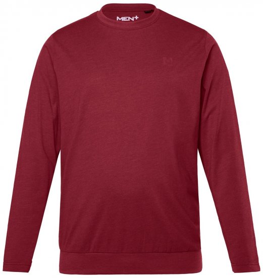 Men+ 313 Tričko s dlouhým rukávem bellyfit Měděně hnědá - Trička - Trička nadměrné velikosti - 2XL-14XL