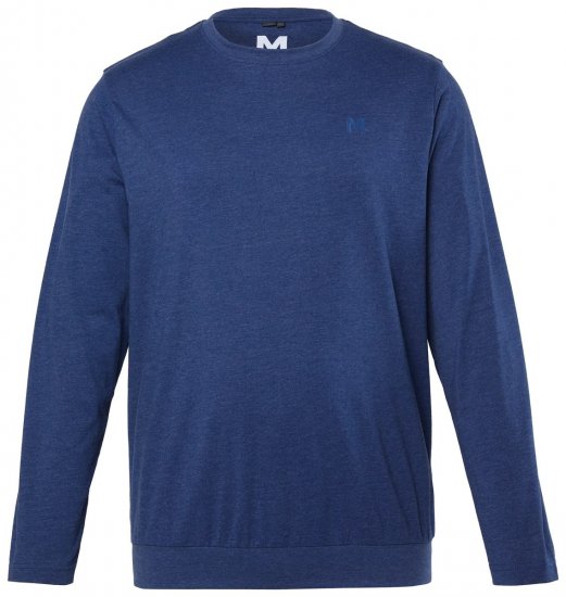 Men+ 313 Tričko s dlouhým rukávem bellyfit Noční modrá - Trička - Trička nadměrné velikosti - 2XL-14XL
