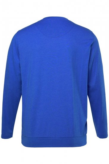 Men+ 313 Tričko s dlouhým rukávem bellyfit Kobaltově modrá - Trička - Trička nadměrné velikosti - 2XL-14XL