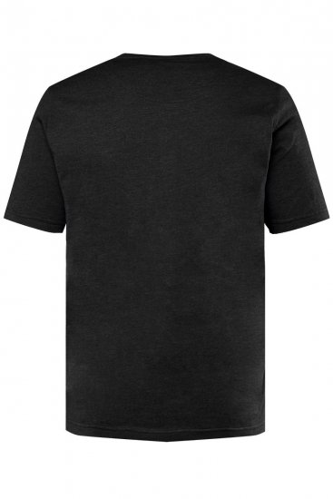 Men+ 365 Tričko Henley Černá - Trička - Trička nadměrné velikosti - 2XL-14XL