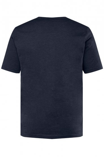 Men+ 365 Tričko Henley Tmavě modrá - Trička - Trička nadměrné velikosti - 2XL-14XL
