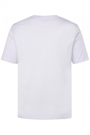 Men+ 365 Tričko Henley Bílá - Trička - Trička nadměrné velikosti - 2XL-14XL