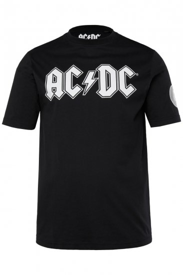 JP1880 AC/DC Classic Logo Band T-Shirt Black - Trička - Trička nadměrné velikosti - 2XL-14XL