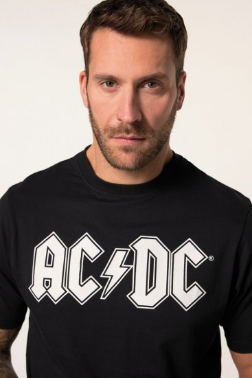 JP1880 AC/DC Classic Logo Band T-Shirt Black - Trička - Trička nadměrné velikosti - 2XL-14XL